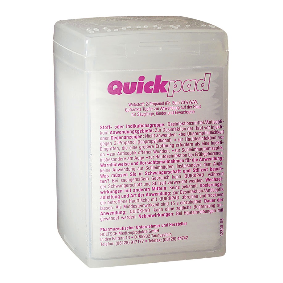 Quickpad Alkoholtupfer 44 x 44 mm (150 Stck.)| Rennecke‑Medic